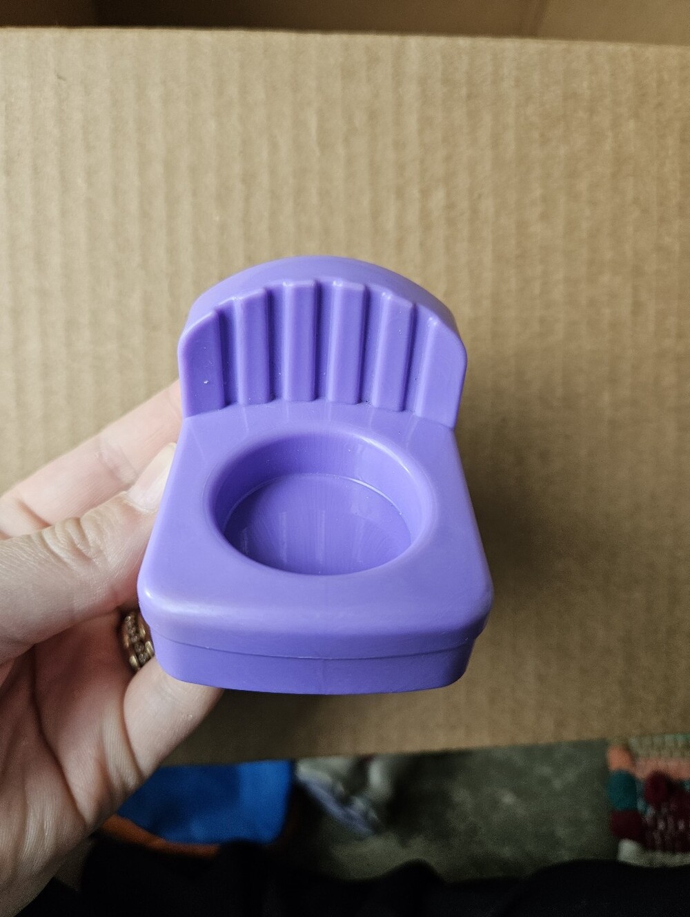 💚5/$15 2008 Fisher-Price Little People Purple Chair Replacement Piece